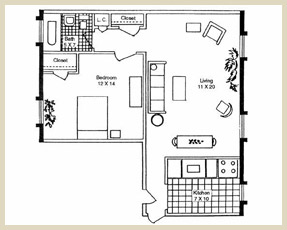 Floorplan - Unit 1A