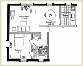 Floorplan - Unit 1B