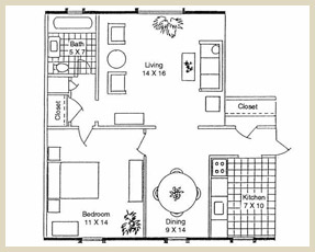 Floorplan - Unit 1C